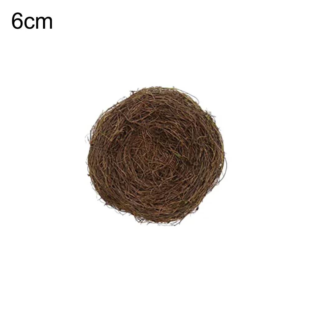 Easter Decoration Artificial Birds Nest Handmade Craft Simulation  Rattan Bird Nest 2022 Happy Supplies For Garden Yard Decor