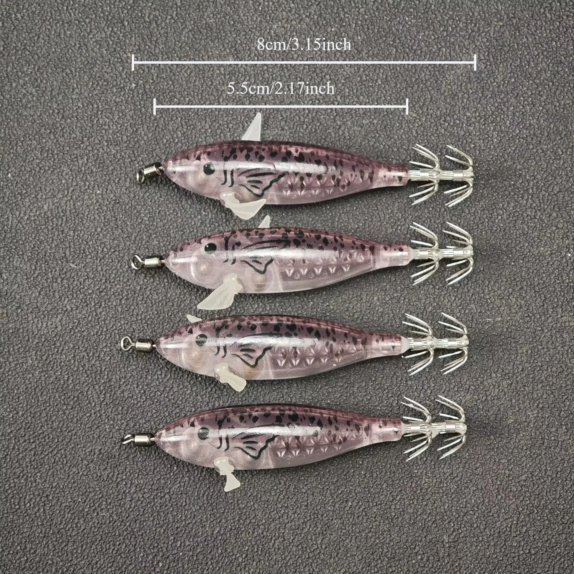 18 Stück/Set Leuchtender Tinte – Fishing Hook Jig Bewertung und Preis