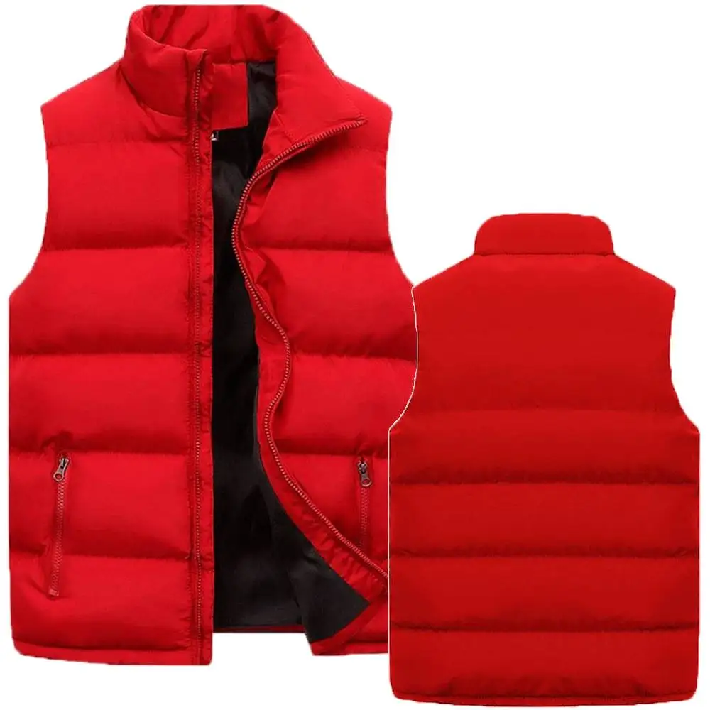 

Mens Turtleneck Vest Warm Casual Zipper Solid Down Feather Waistcoat Gilet Men Jacket Sleeveless Down Vest M-6XL