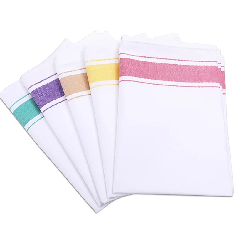6pcs/lot Kitchen Table Wine Glass Cloth Cotton Thickened Scouring Pad Absorbent Cleaning Towels