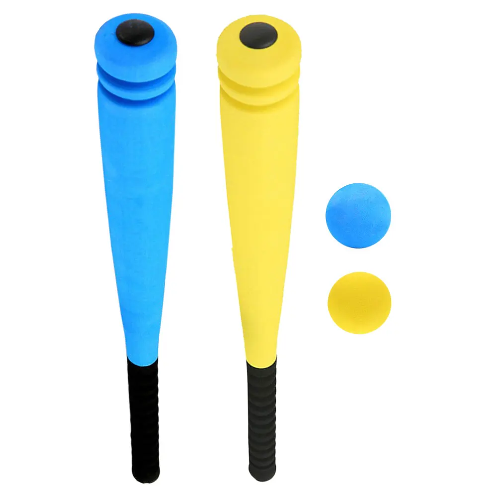 

Children's Baseball Bat 2 Sets Foam Bats Soft EVA Material Toddler Sports Toys Portable Training Grip Design
