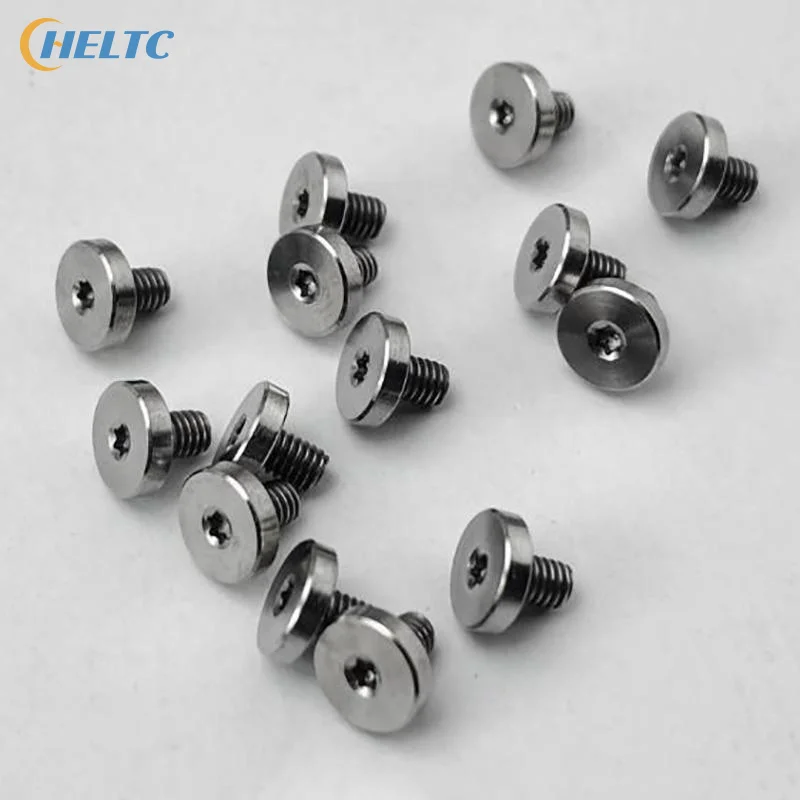 4Pcs Titanium Alloy Thread M3 Flat Head Screw For Knife Handle T8 Torx Flat Head Screws Nails DIY Spindle Titanium Alloy Screw