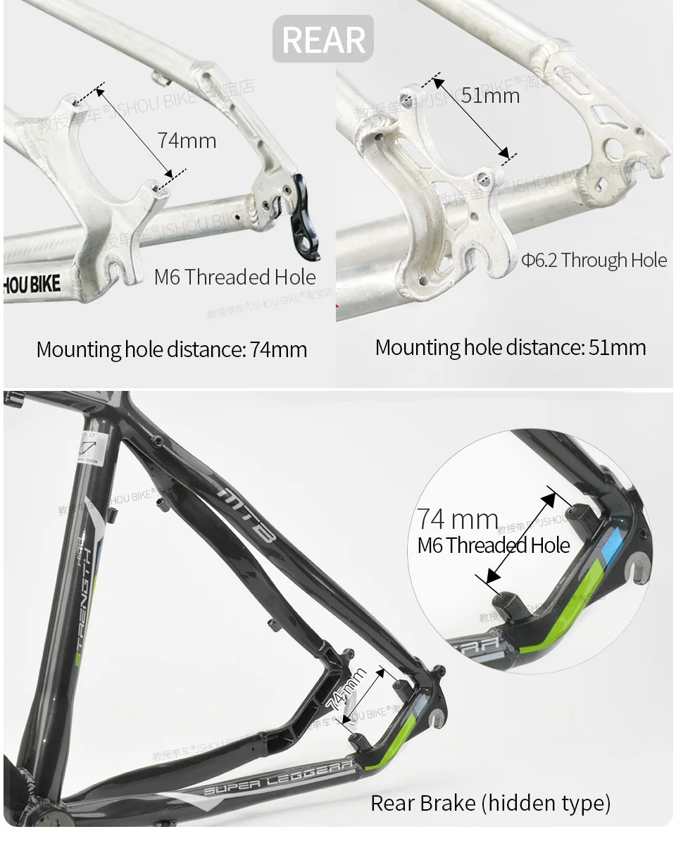 PM/IS MTB Scheibenbremse Mount Adapter 140mm 160mm 180mm 203mm Rotor Mountainbike Gabel Rahmen hinten Bremssattel Konverter Für Shimano – Detail 7
