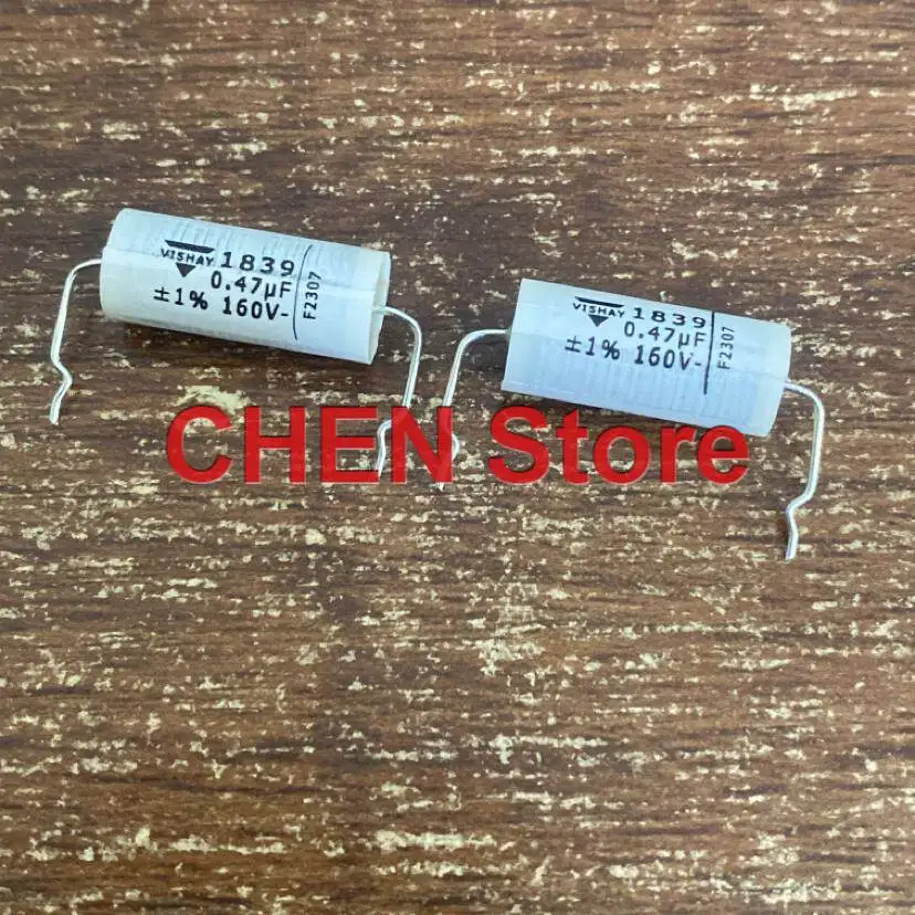10PCS/lot Original VISHAY ERO MKP1839 0.47UF 160V 1% 8X18MM Audio axial capacitor MKP 470NF 474 free shipping