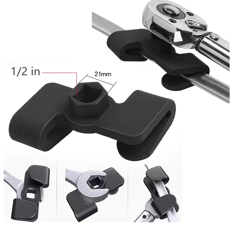 

Extender Adaptor Universal Car Wrench Extension Tool Sturdy 1/2 Inch Breaker Bar Wrench Extender Mechanics Tool Leverage Over