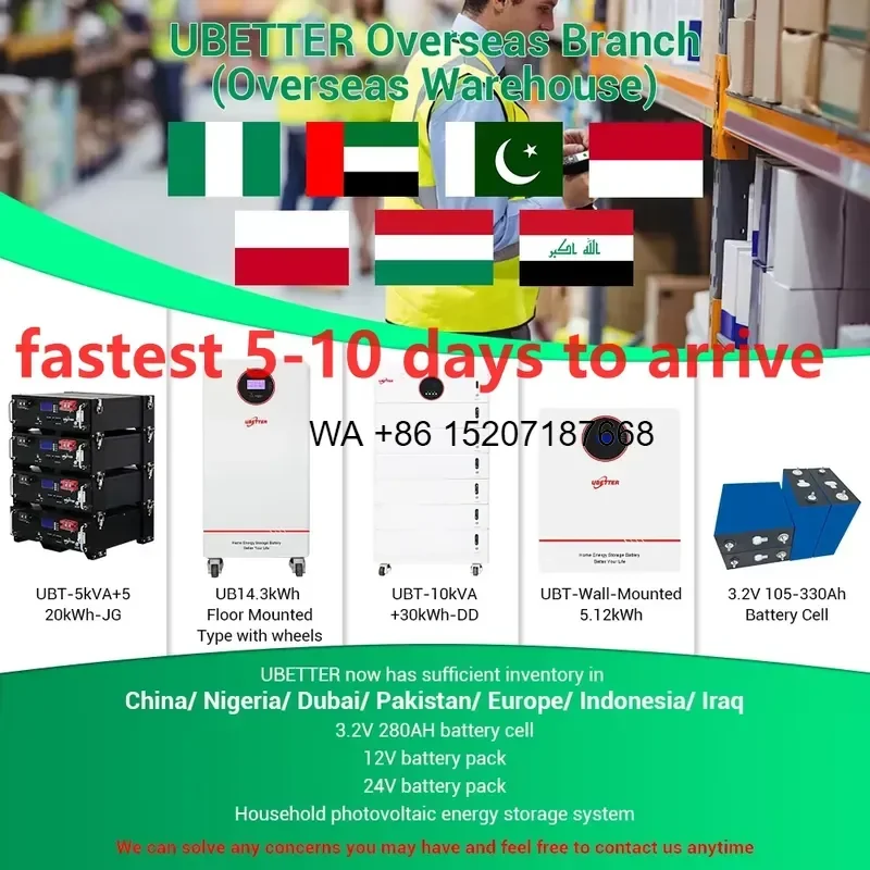 Wmwmnu EU Stock 3Kw 5kw 10Kw 20kw Solar Energy Storage System 200AH 300ah 51.2V Lifepo4 Solar Battery for Home Use Solar