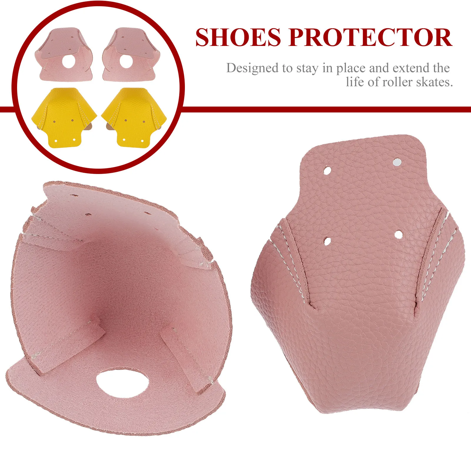 

2 пары защитных чехлов для роликовых коньков, премиум-класса, регулируемые, для защиты носка обуви, антифрикционные