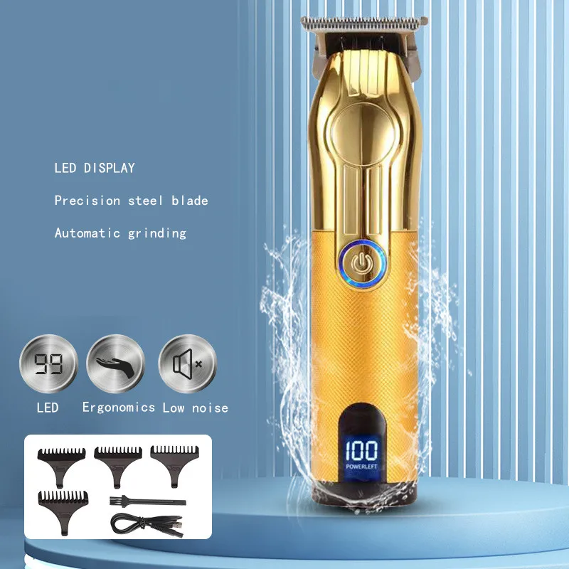 

Professional Electric Hair Clipper For Men Barber Equipment Shaving Machine 1200 Mah Lithium Battery Bareheaded Trimmer Haircut