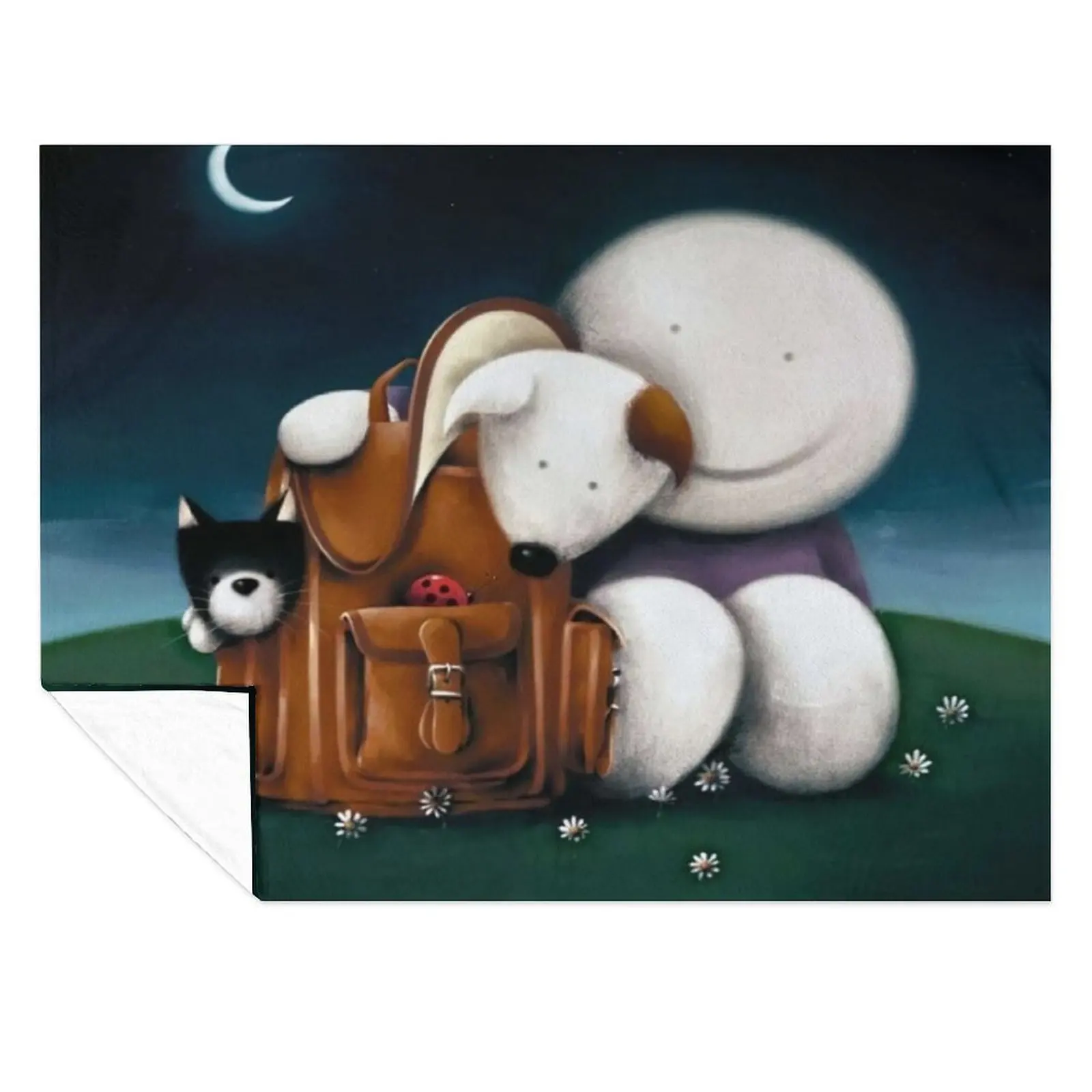 

The Great Outdoors Throw Blanket Thin Soft Plush Plaid Travel Hairy Blankets