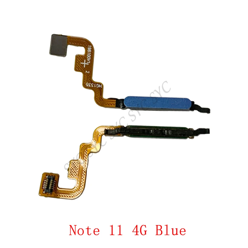 Fingerprint Sensor Scanner For Redmi 10 Note 10 5G Note 11 4G Button Flex Cable Replacement Parts