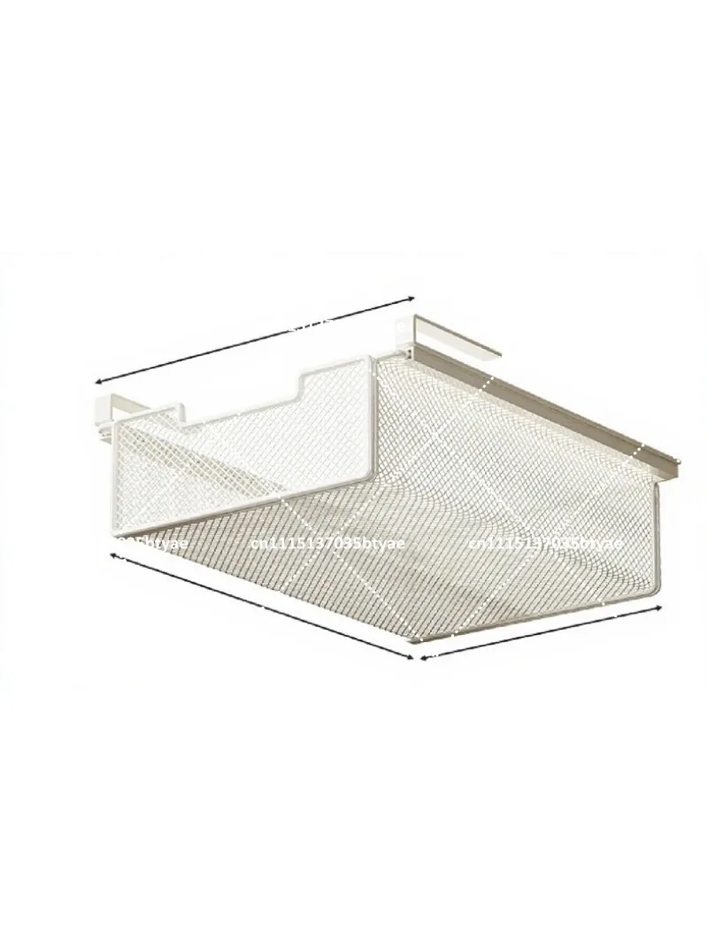 Space Saving under Wardrobe Drawer Hanging Basket Clothes Storage Layered Rack Organizer for Home