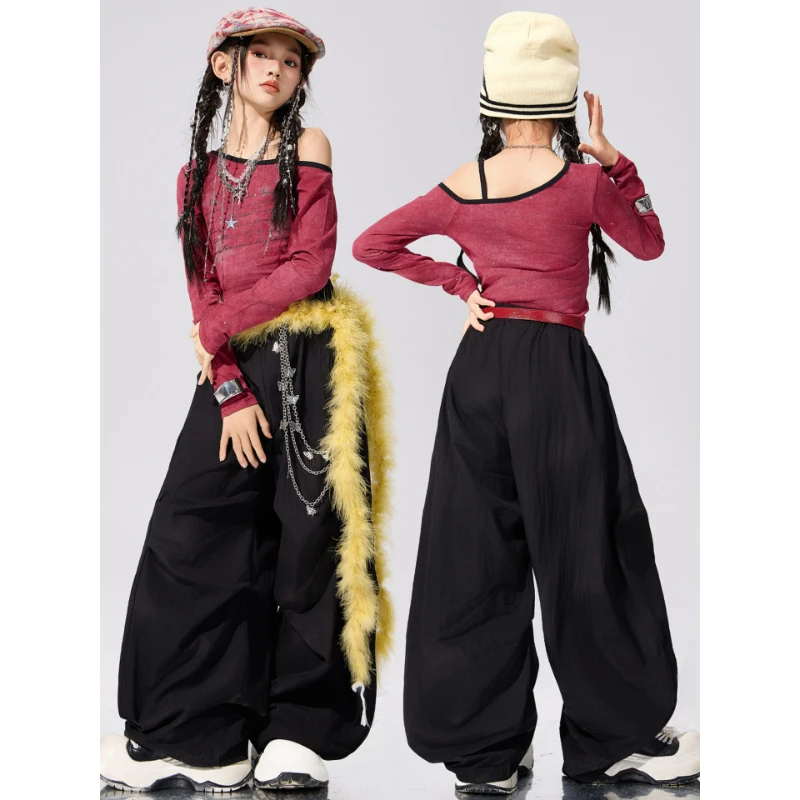 Bambino Sport Cool Stage Street Dance Pantaloni Vestito Ragazza Costume per Ragazzo Breakdance Studente Attiendo Abbigliamento Gilet Pantaloni Esegui