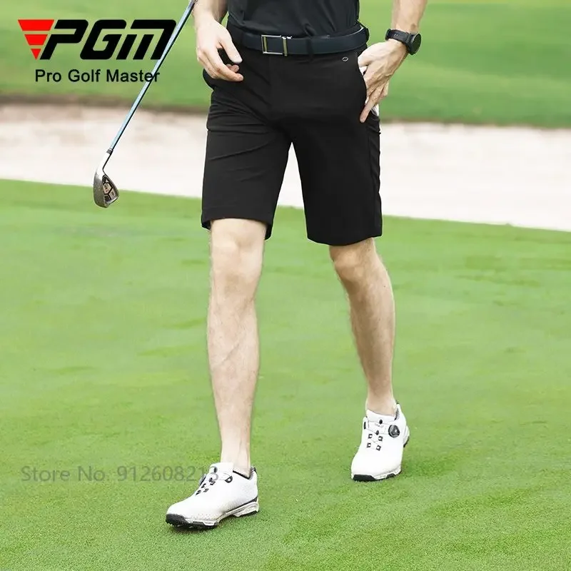 PGM Men Casual Cooling Golf Short Trousers Summer Elastic Breathable Golf Shorts Male Fast Dry Sports Shorts 4 Colors 2XS-3XL