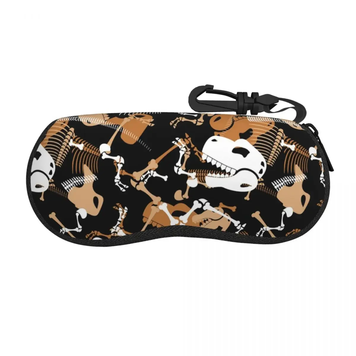 

Dinosaur Bones Pattern Shell Glasses Case Protector Sunglasses Box Women Men Soft Eyeglass Bag Pouch