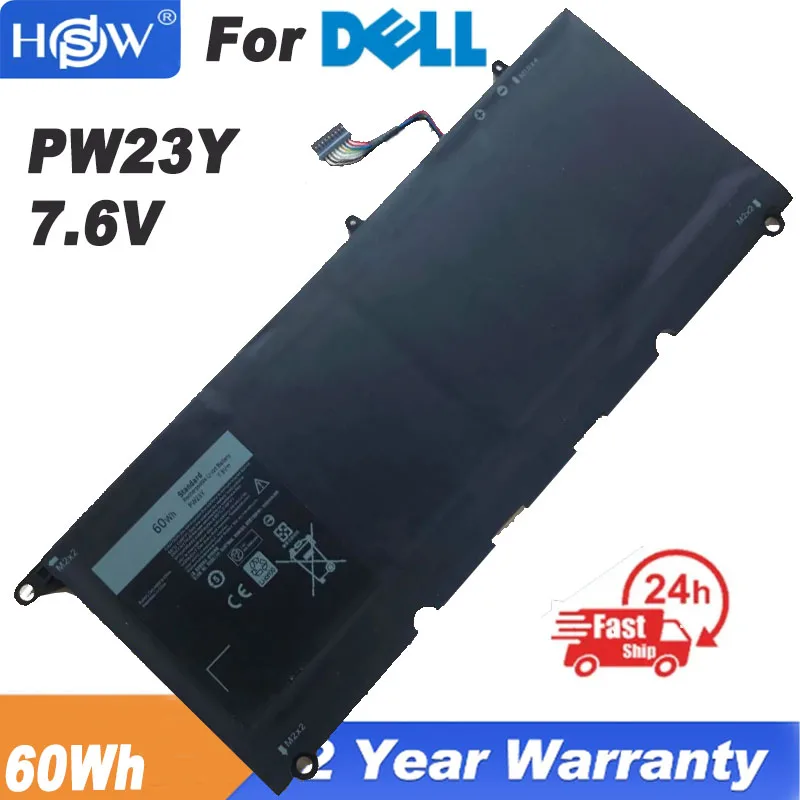 

PW23Y Laptop Battery for DELL XPS 13 9360 Series RNP72 TP1GT P54G 7.6V 60WH