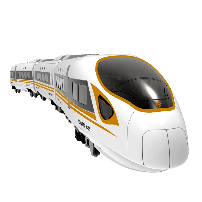 Riel de alta velocidad con Control remoto, carga Fuxing, tren Rc, coche, Metro, tren ferroviario de alta velocidad, modelo de juguete para niños, juguete para regalo