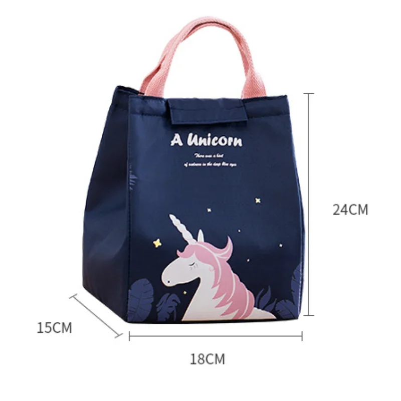 Portable Fridge Thermal Bag Women Children\'s School Thermal Insulated Lunch Box Tote Food Kawaii Cartoon Small Cooler Bag Pou