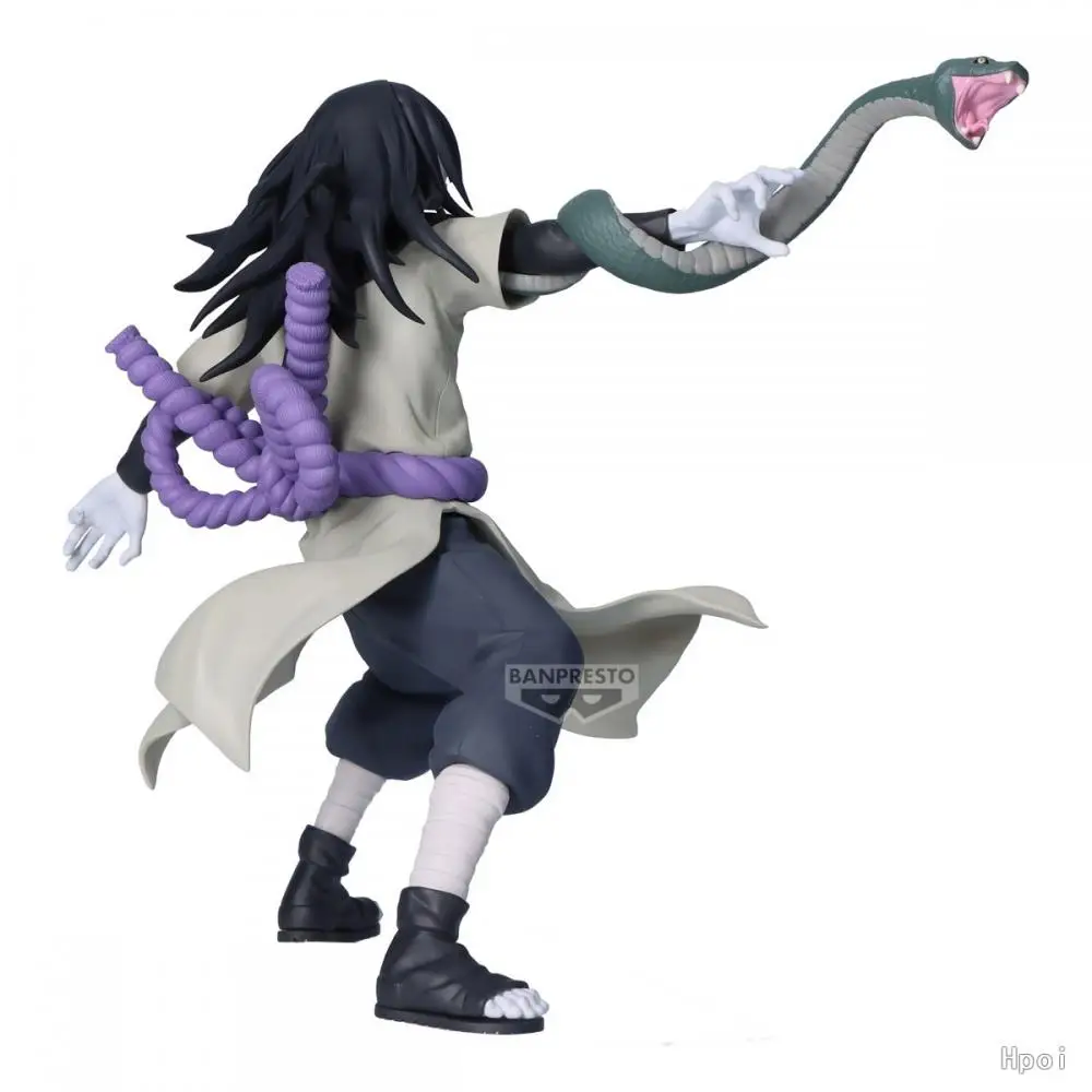 Bandai Original VIBRATION STARS NARUTO Shippuden Orochimaru Anime Action Figure Toys For Boys Girls Kids Children Birthday Gifts