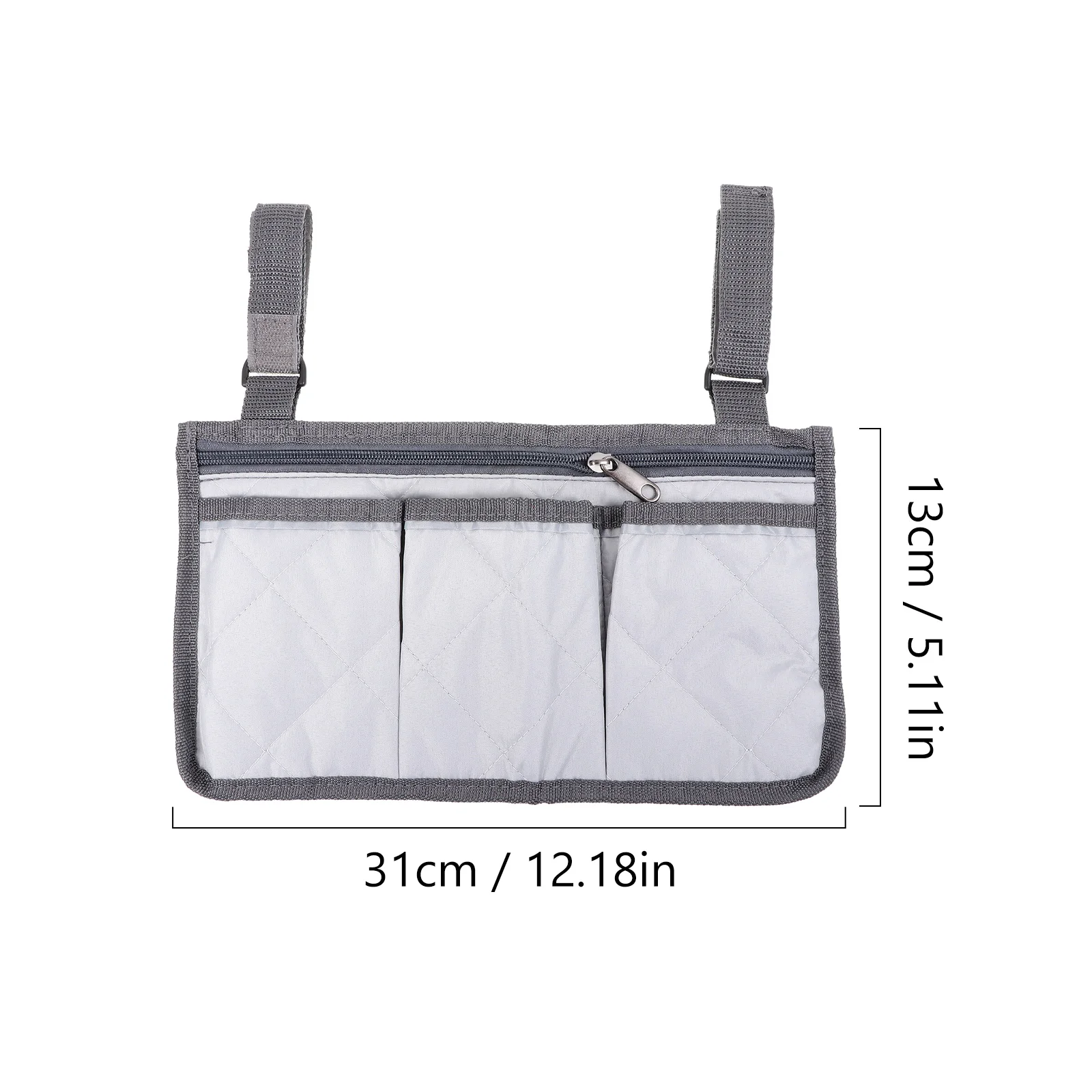 Wheelchair Storage Bag Pouch Carry Arm Rest The Side Organizer Sub-woven Fabric Portable Accessory