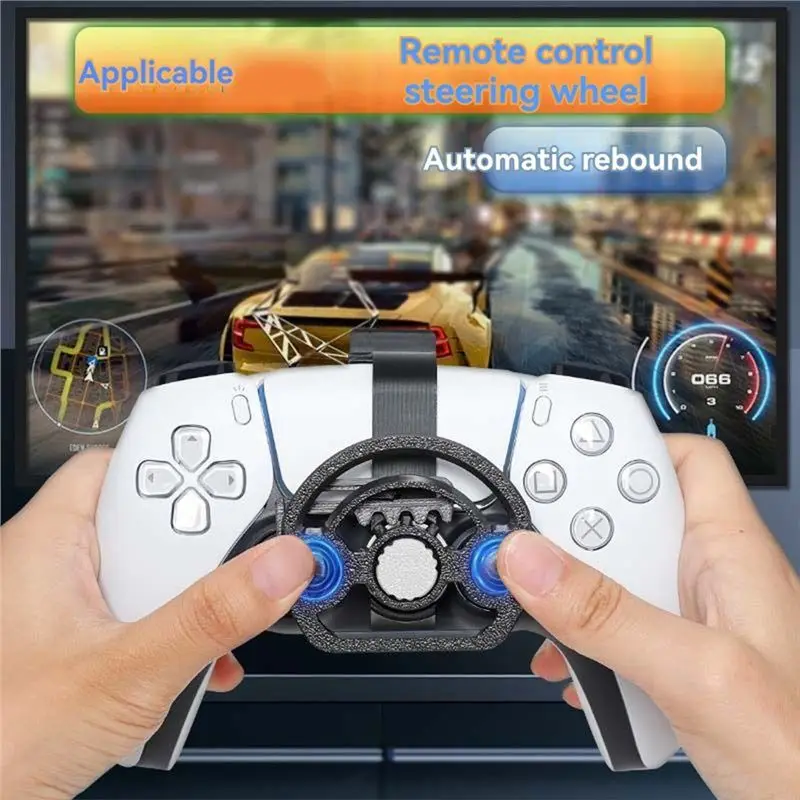 For PS5 Pro/Slim Mini 3D Printed Steering Wheel For PS5 Game Controller Accessory Replacement Auxiliary Control Pad-A32R