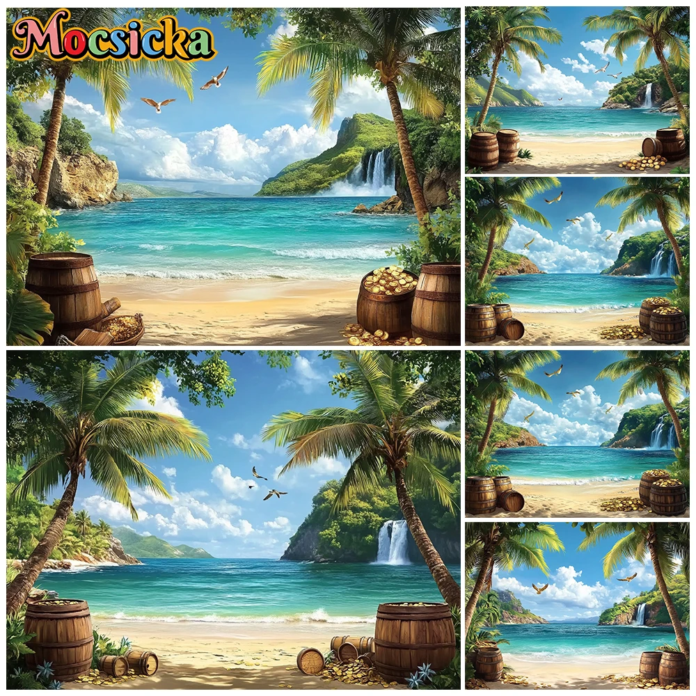 

Mocsicka Islands Photography Backdrop Hawaiian Holiday Party Background Summer Natural Scenery Decor Photo Studio Shooting Props