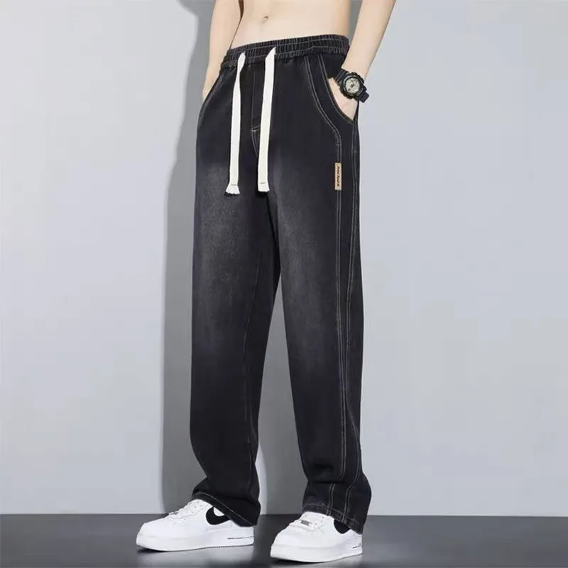 ملابس للرجال سراويل شتوية Pantalones Hombre ملابس الشارع الشهير من قماش الدنيم Y2K ملابس جينز للرجال جينز فضفاض جينز رجالي جينز رجالي