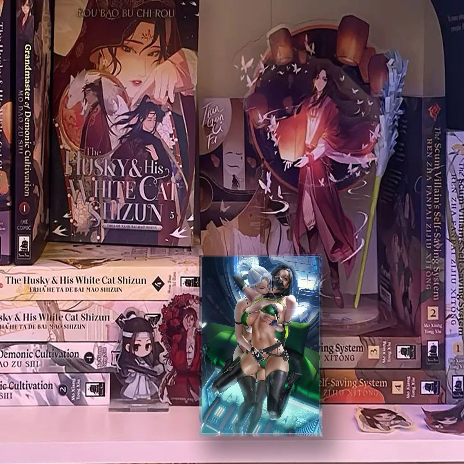 ملصق مكتب مثير يوري وايفو ثلاثي الأبعاد، كتلة أكريليك للفتيات أنيمي GL، ديكور غرفة الألعاب، هدية مطبوعة فنية قابلة للجمع #4