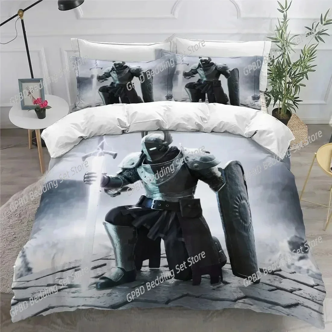 

3D Print Holy Knights Bedding Set 3D Printed Suitable for Bedroom Duvet Cover Set With Pillowcases Kids Home Textile