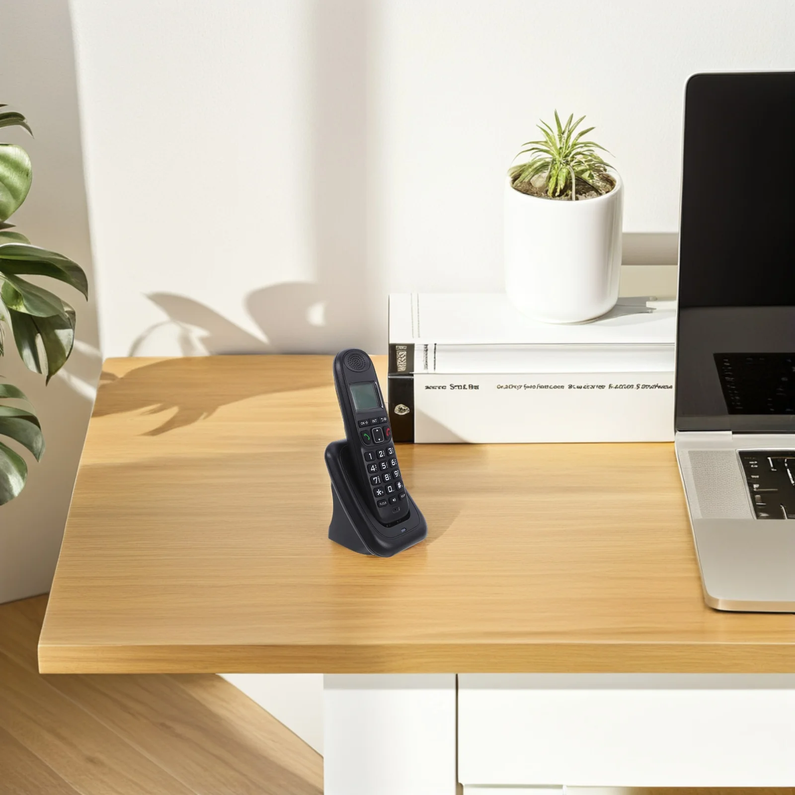 1 Set Cordless Phone For Office Business Use Digital Handheld Telephone Large Lcd Screen Clear Sound Wireless Communication