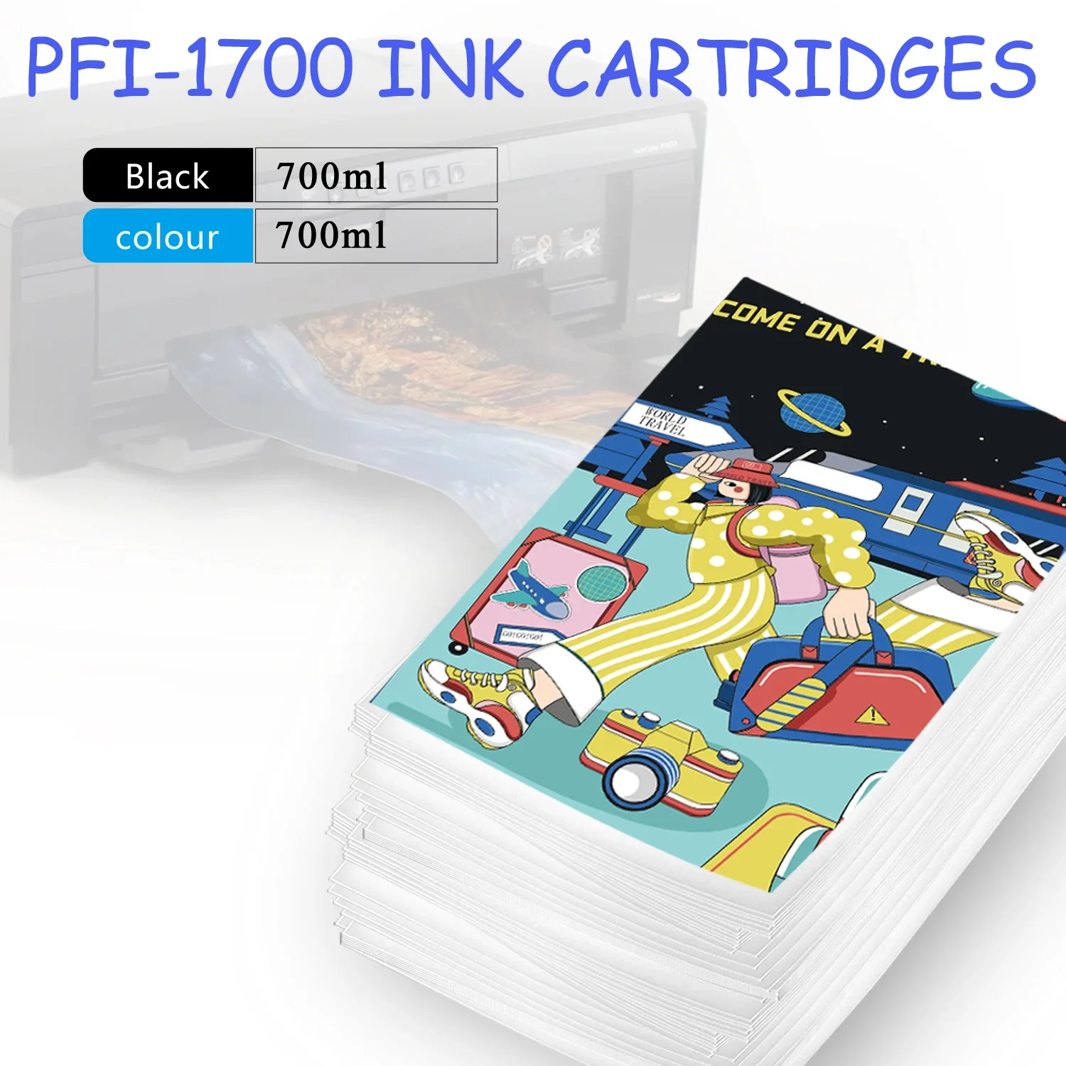 PFI1700 PFI-1700 Ink Cartridge 100% Compatible for Canon Pro 2000 4000 4000s 6000 6000s pro 2100 4100 6100 With Pigment Ink