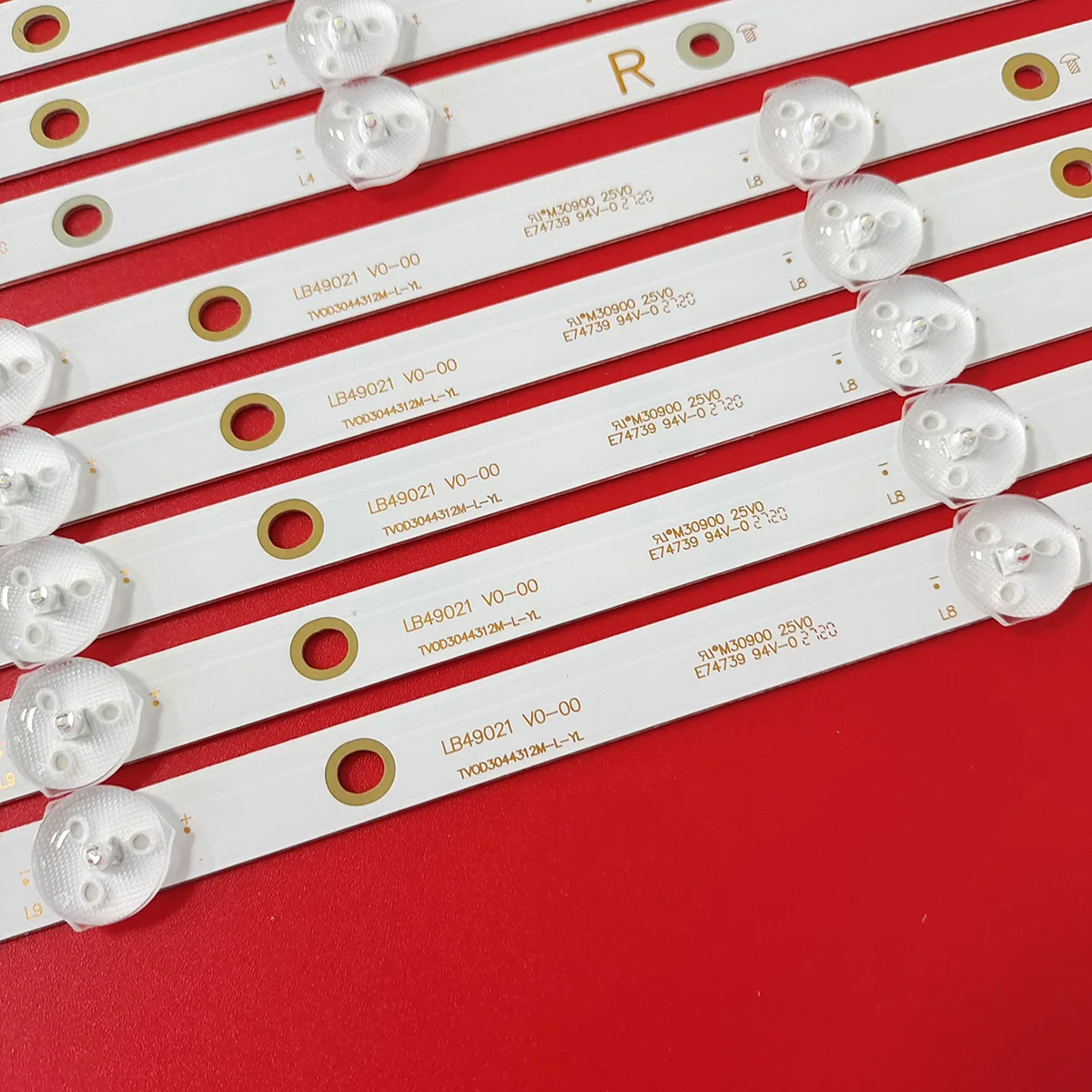 Listwa podświetlająca LED do ust Phi 49PUS6412 49PUS6803 49PUT6162 LB49021 LB49023 V1_00 V0 3A 6560010 EA0 3A 6560000 EA0 3A 6560010 EA