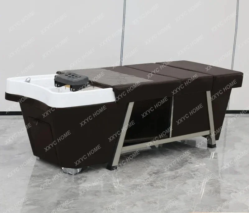 

Кресло-мойка для головы без воды с циркуляцией воды, фумигацией, массажем и отсеком для хранения воды