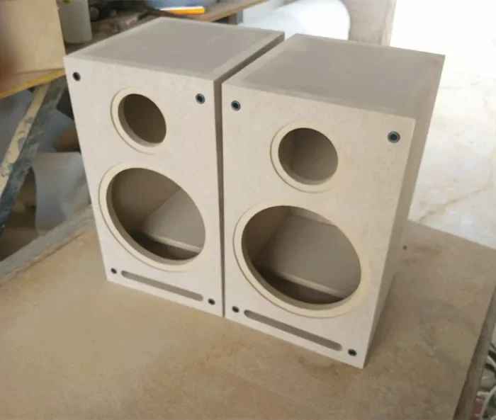 8 Inch + 4 Inch Two-way HIFI Audio Empty Wooden Box DIY Speaker Empty Box Body Fever Bookshelf Audio Speaker Shell