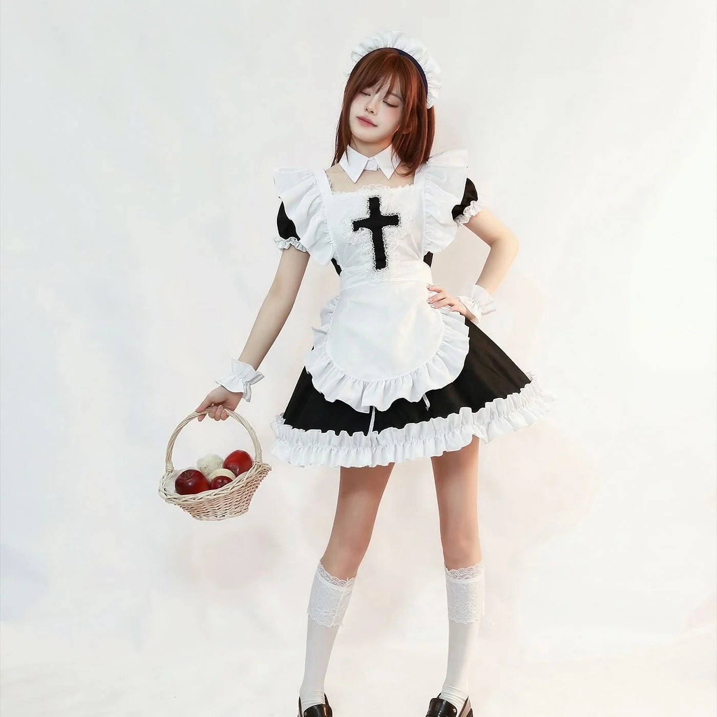 

Cute Lolita Maid Uniform Cosplay Dress Soft Girl Halloween Costume Japanese Style Women's Dress Spring Fashion Ladies' Clothing