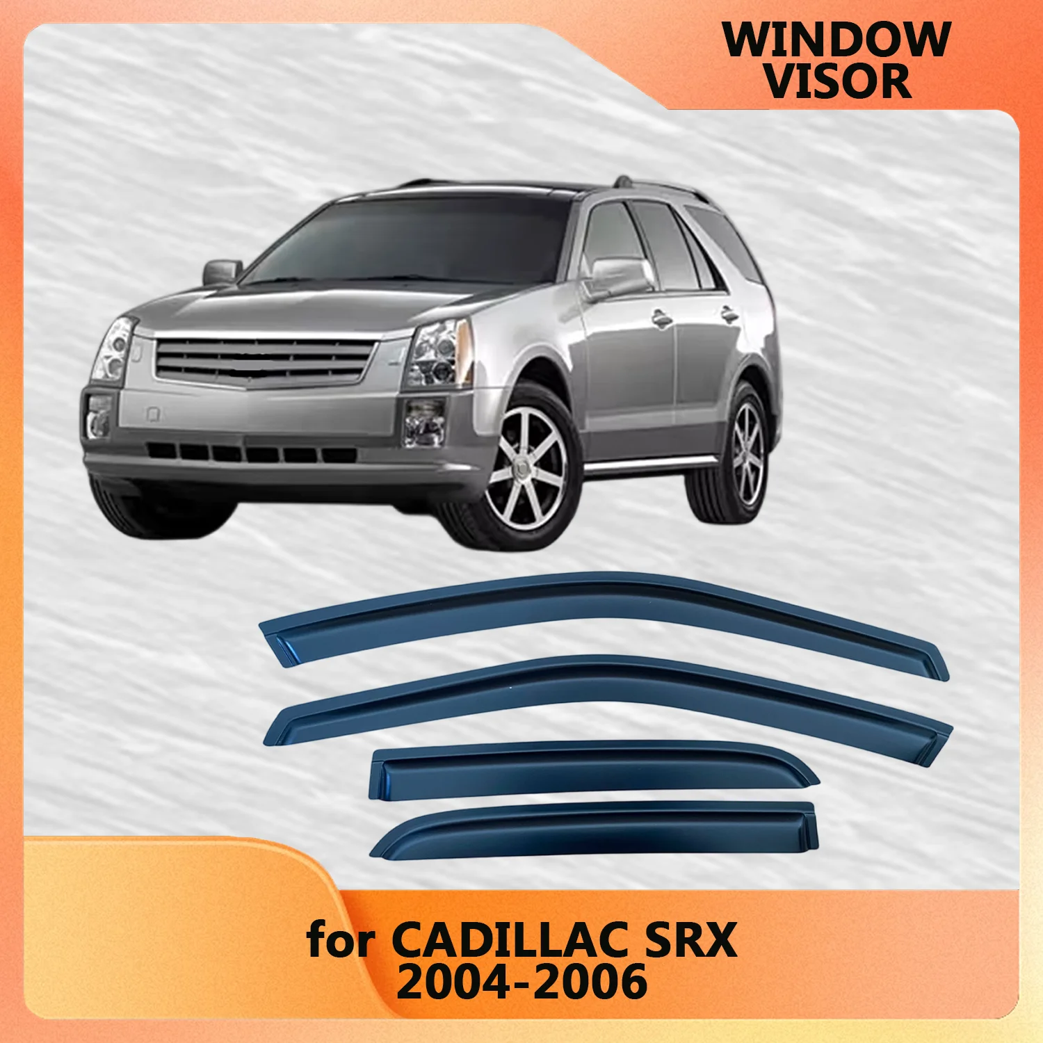 

Window Visor for CADILLAC SRX 2004 2005 2006 Wind Deflectors Rain Guards Door Visor Vent Shades