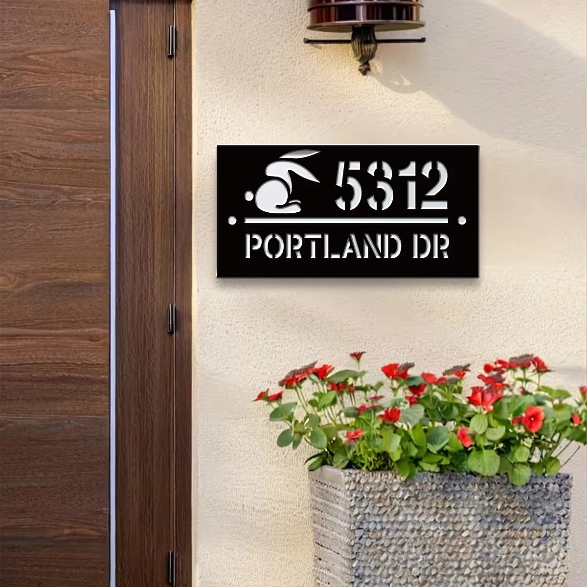 1Pc Custom Creative graphics Number Acrylic House Number Door Street Sign Plaque,Home Room Garden Decor,Birthday Wedding Gift view 4