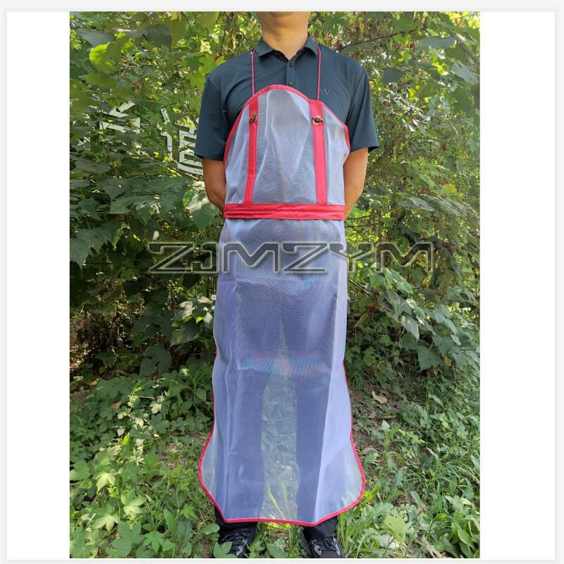 Gardening Lawn Cutting Mesh Apron Acrylic Adjustable Outdoor Garden Operation Protection Suit