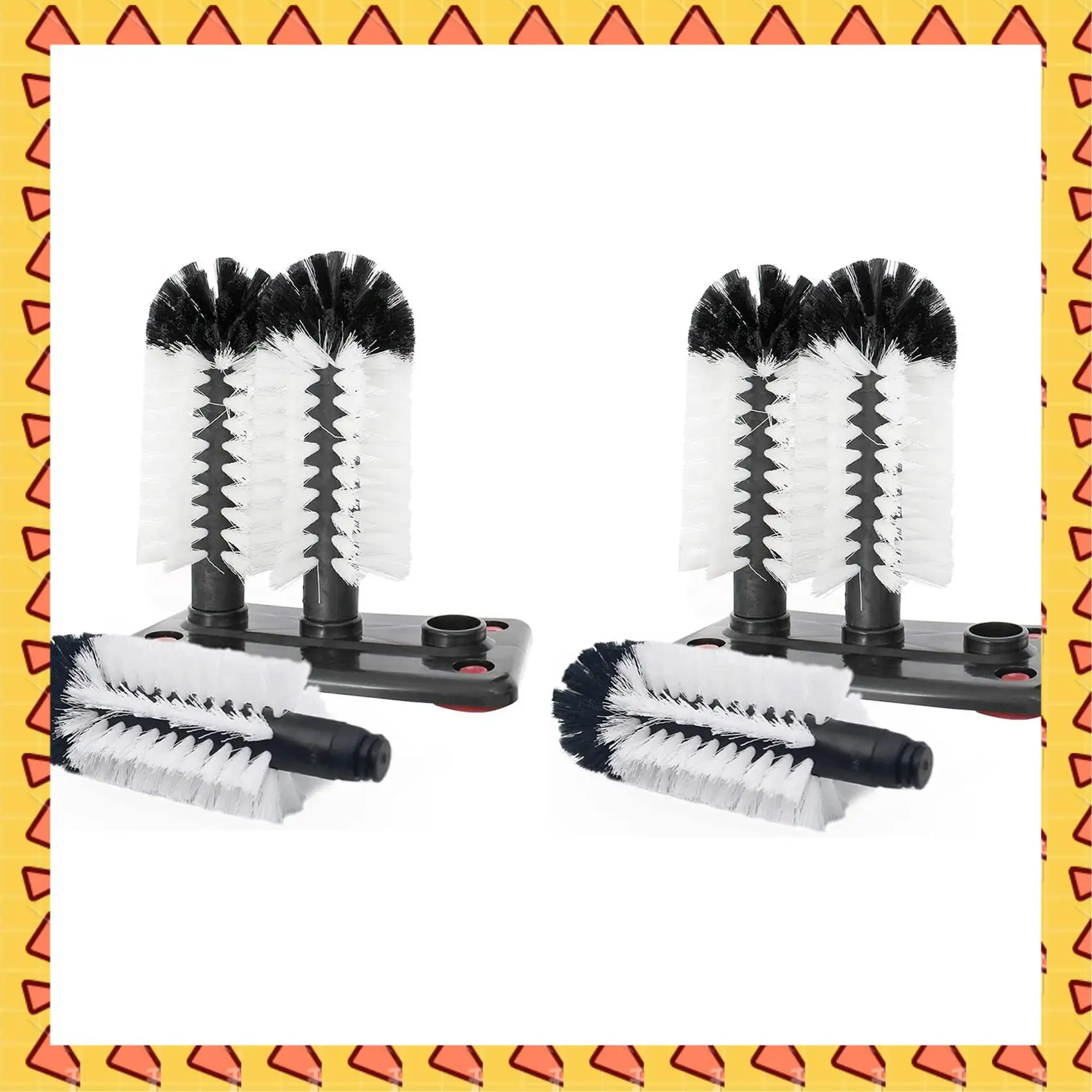 

A008 2X Щетка для чистки бутылок с водой Мойка для стеклянных чашек с присоской Щетка с 3-мя щетинами для пивной чашки, чашки с длинными ножками