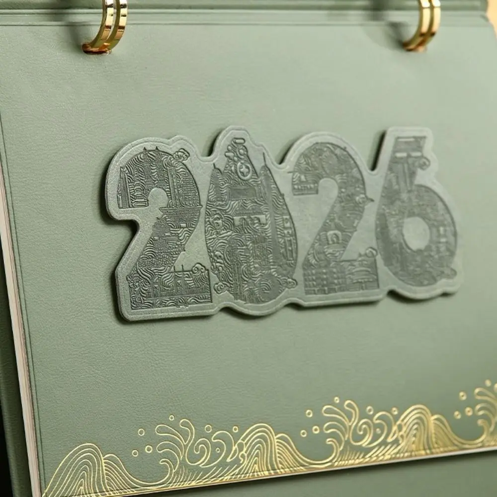 

Экологически чистая плотная бумага 2026, настольный календарь, список дел, ежедневный планировщик, настольный планировщик, книга для заметок, флип-календарь для дома