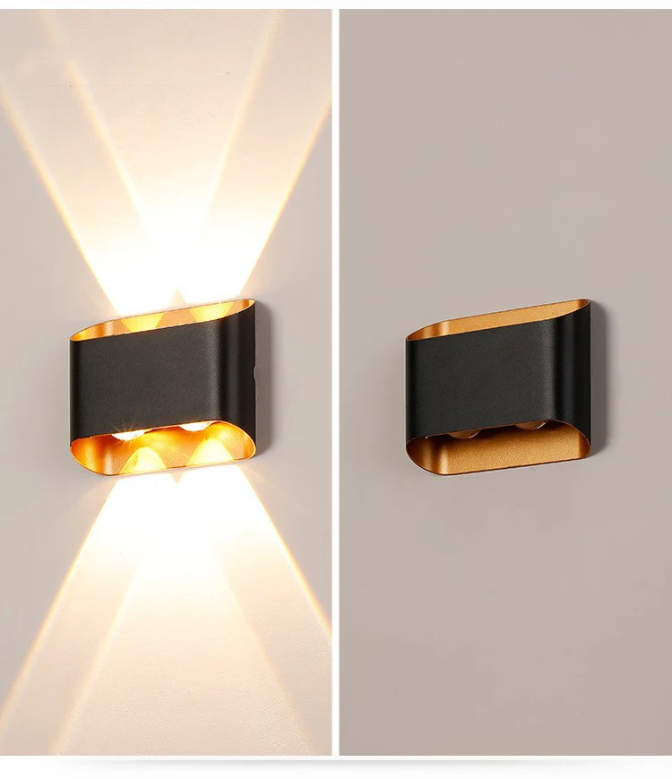 Waterproof IP65 Outdoor Wall Light Aluminium 10W LED Wall Lamp Sconce Balcony Garden Decoration Lighting Lamp AC110V 220V