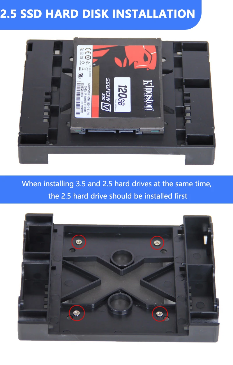 UTHAI YP001 5.25 Optical Drive Bit To 3.5 Inch to 2.5 Inch SSD Hard Disk Bay Converter Can Be Installed With 8cm Fan