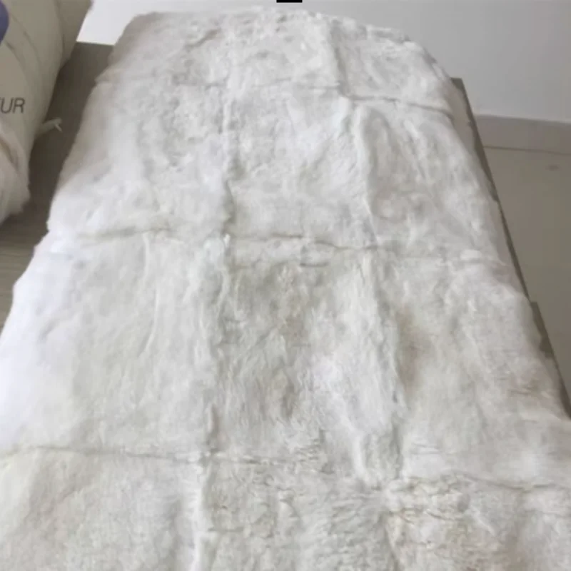 

Luxury Handmade whole pelt design genuine Rex fur Plate natural Fur Pelts for DIY Materials