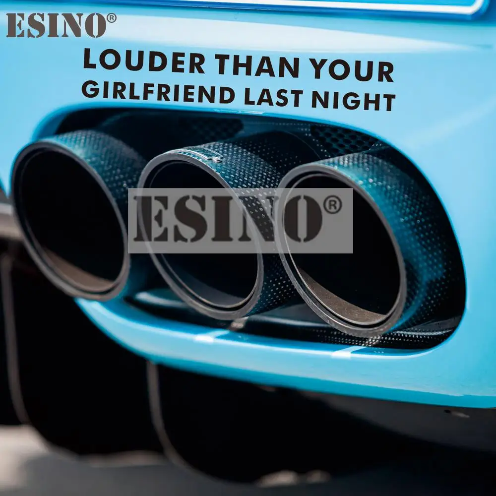 Car Styling Funny Louder Than Your Girlfriend Last Night PVC Sticker Car Bumper Glass Body Creative Pattern Vinyl Decal