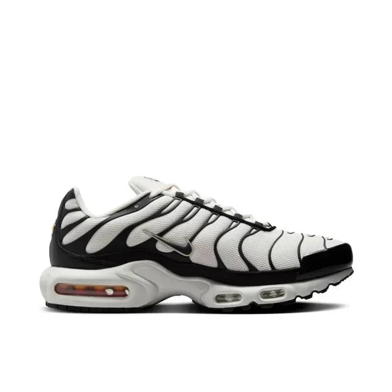 Nike Air Max Plus TN White Black Cushioning Fashion Men Running Shoes Sports Sneakers Anti-slip and Wear-resistant FV6264-001