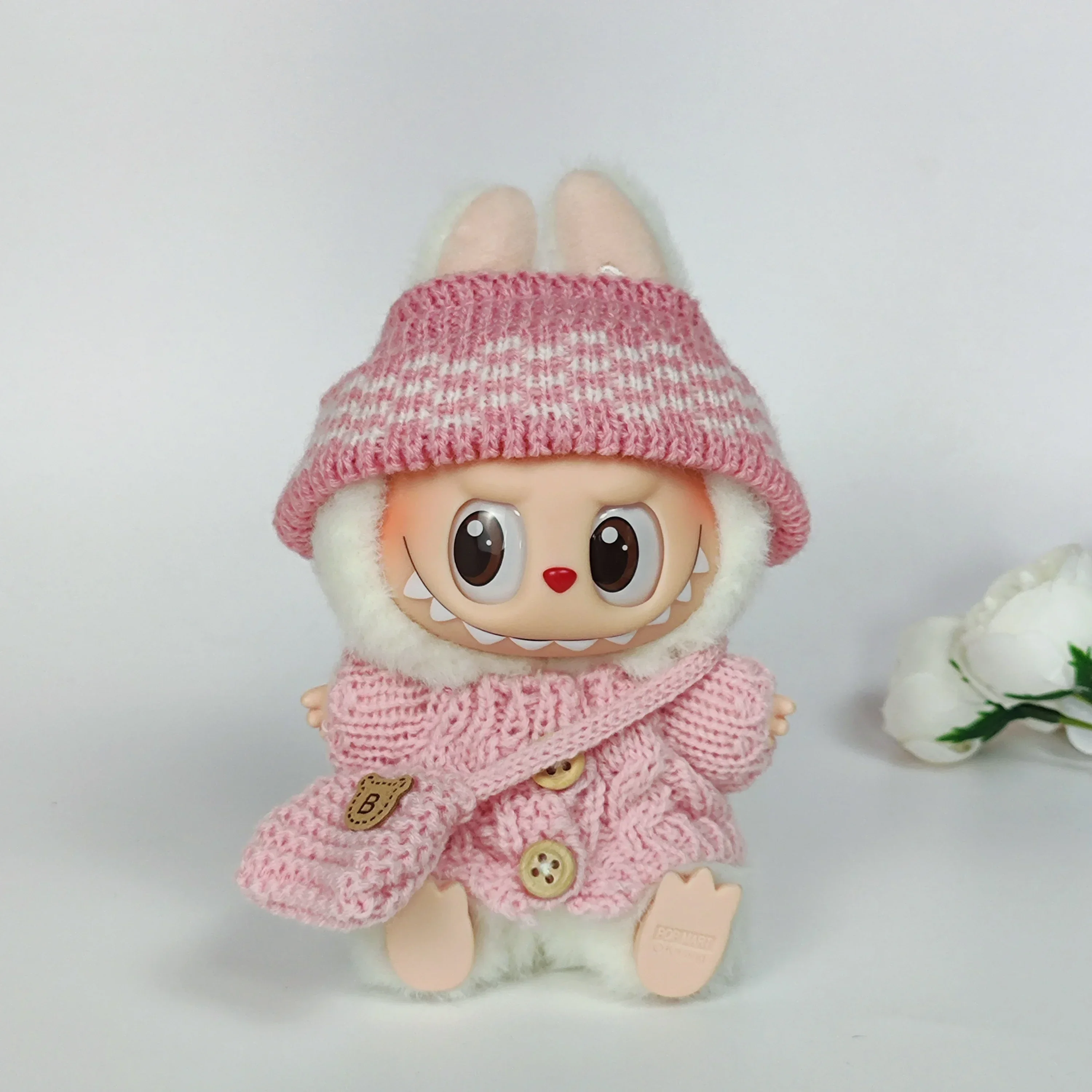 Labubu Doll Car Seat - Mini Cartoon Chair Decor | Cute Interior Styling Accessory for Collectors