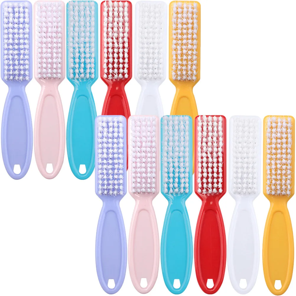 

24Pcs Nail Brush Set for Fingernail Cleaning Manicure Pedicure Tools Professional Handle Grip Soft Bristles Salon Home Use