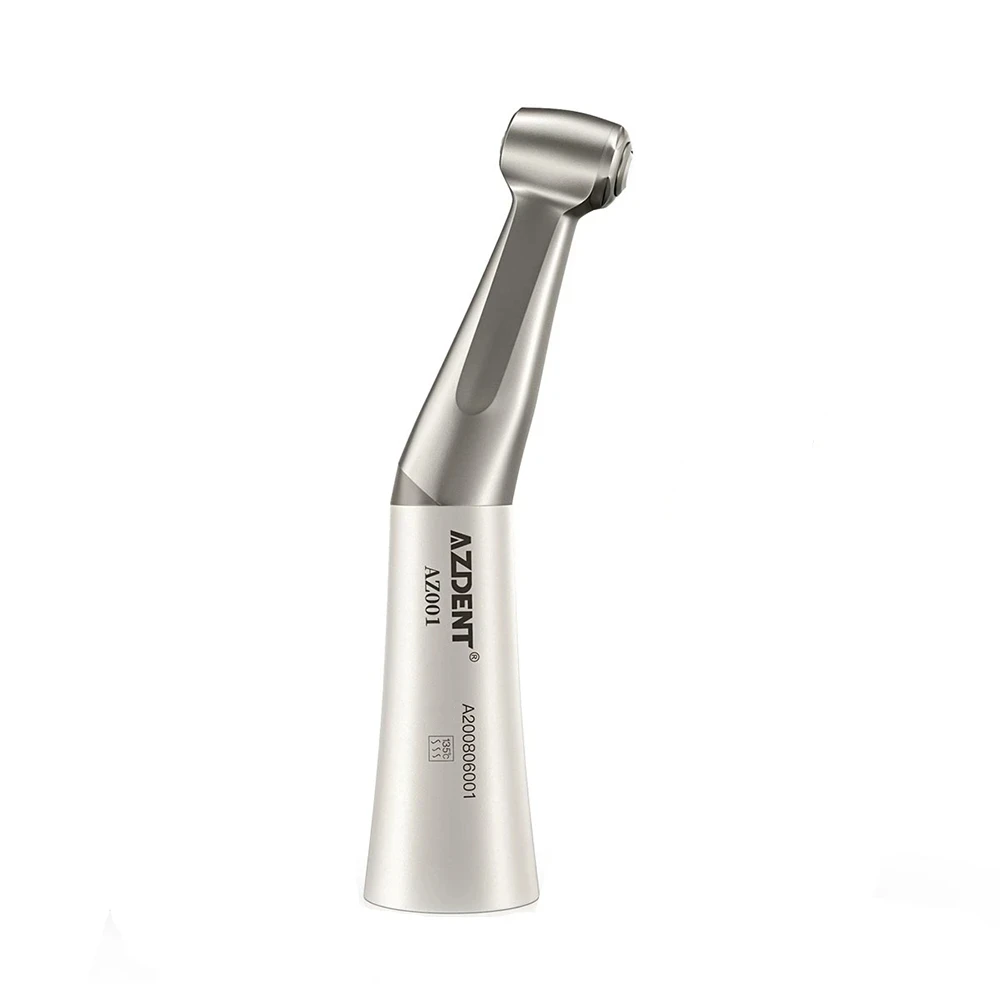 AZDENT-pieza de mano Dental de baja velocidad, contraángulo 1:1 para fresas CA de ø2,35mm, botón pulsador, Motor de aire recto con 2/4 agujeros, 1 ud.