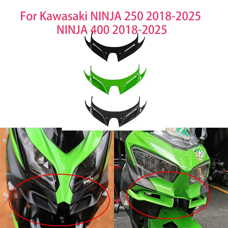 

Комплект аэродинамического крыла для мотоцикла, спойлер, аксессуары для мотоцикла для Kawasaki NINJA 250 2018-2021 NINJA 400 2018-2022