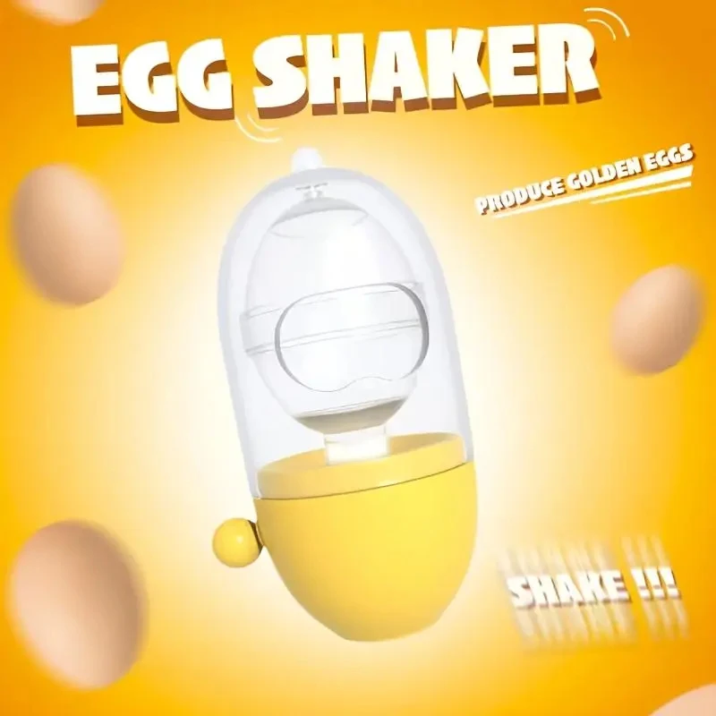 Household Plastic Egg Spinner Detachable Washable Egg Homogenizer Portable Manual Egg Yolk Mixer Eggs Yolk Mixing