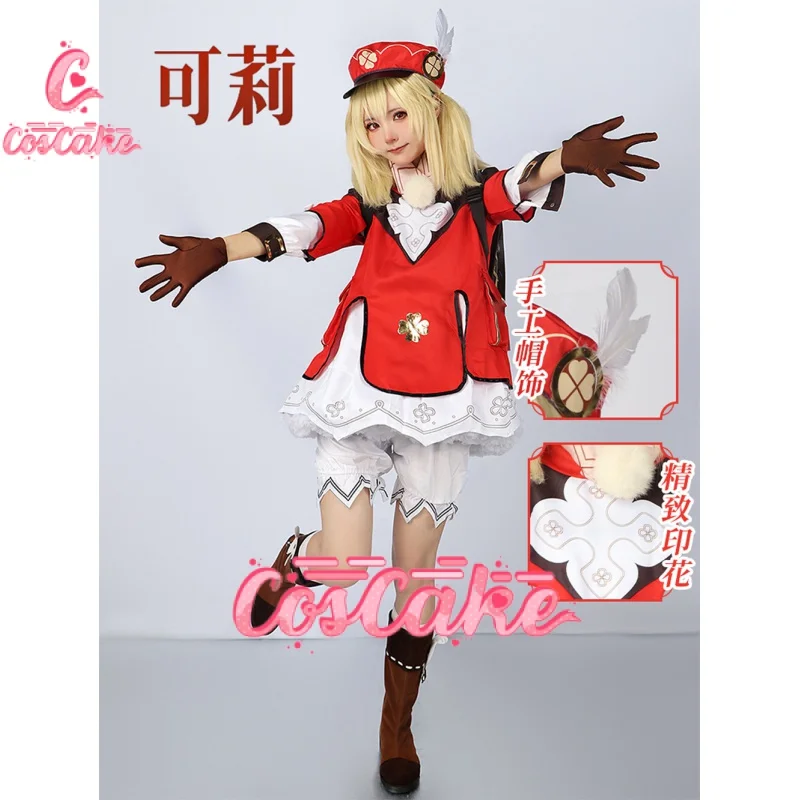 

Genshin Impact Klee Cosplay Costume Loli Party Outfit Uniform Women Halloween Carnival Costumes